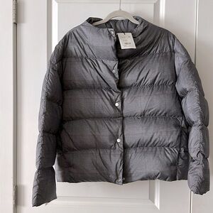 NWT Theory High Neck Glen Puffer Size L